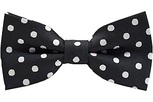Carahere Boys Handmade Pre-Tied Classic Polka Dot Bow Ties