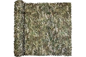 GRVCN Camo Netting Camouflage Net, Bulk Roll Sunshade Mesh Nets for Hunting Blind Shooting Military Theme Party Decorations