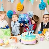 mciskin Happy 1st Birthday Candles Set Blue 1 Numeral & Star Toppers 12pc view 7