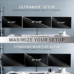 VIVO Premium Triple Monitor Desk Mount for 3