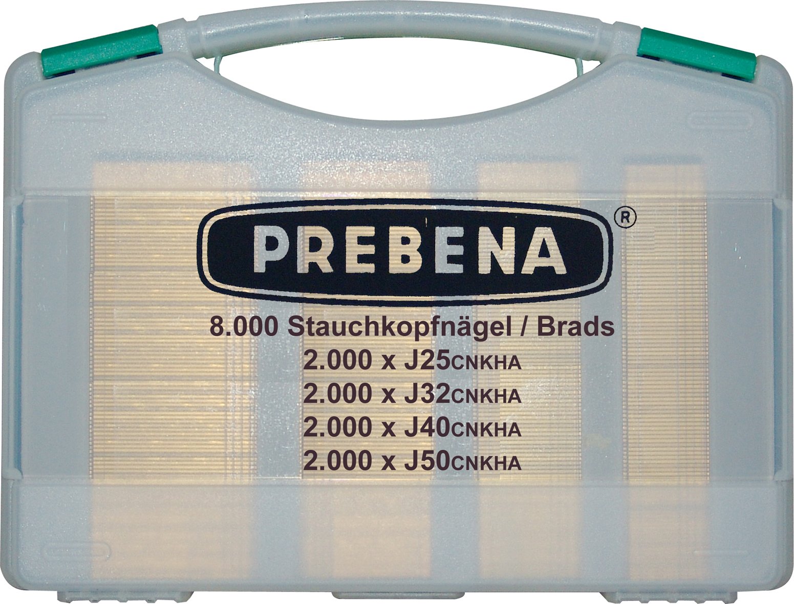 PREBENA Brads Assortment Case J-Box