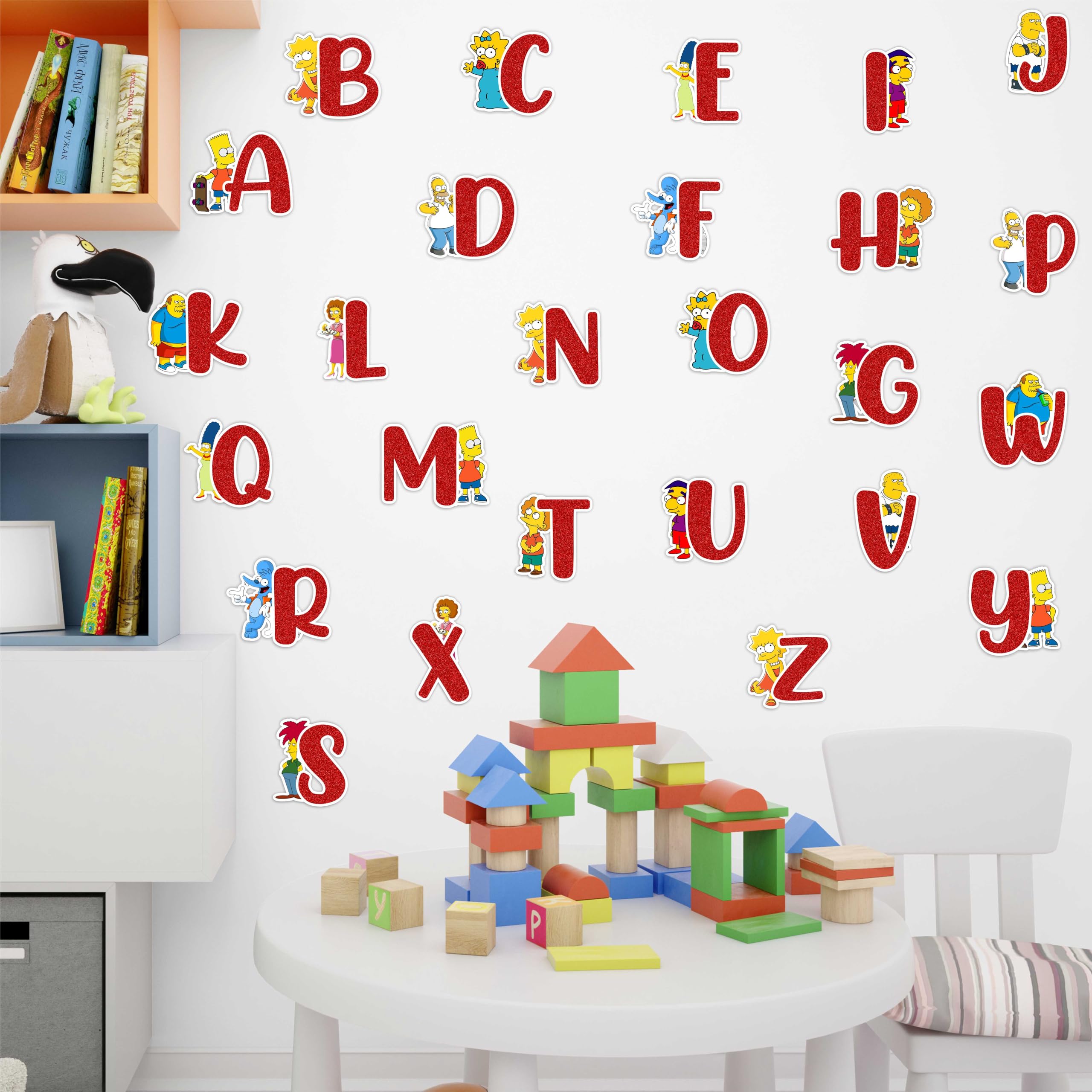 Seyal® BRT Simpson Alphabet Wall Sticker