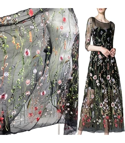 【アメリヴィンテージ】EMBROIDERY TULLE LACE DRESS Amazon.com: Exquisite Embroidered Floral Tulle Alice Dress