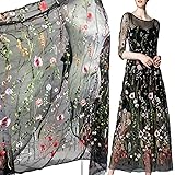 Buchuang Lace Fabric,2 Yards Black Beautiful