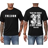 KESIHAN Freedom Shirt Charlie Kirk Thank You 31 Charlie Kirk T Shirt American Patriotic Freedom Graphic Shirts for Men