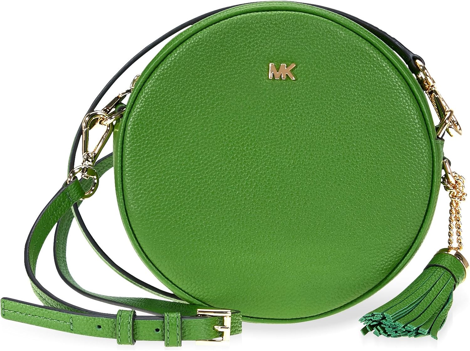 michael michael kors pebble leather circle canteen crossbody