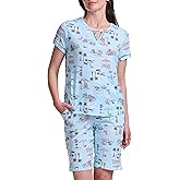 Karen Neuburger womens Short Sleeve Bermuda Set