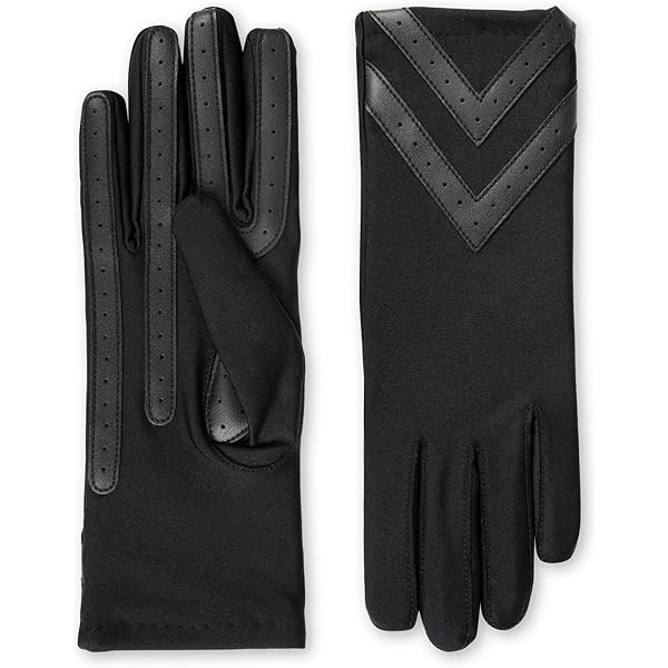 isotoner Womens Recycled Microsuede Glove with SmartDri Technology