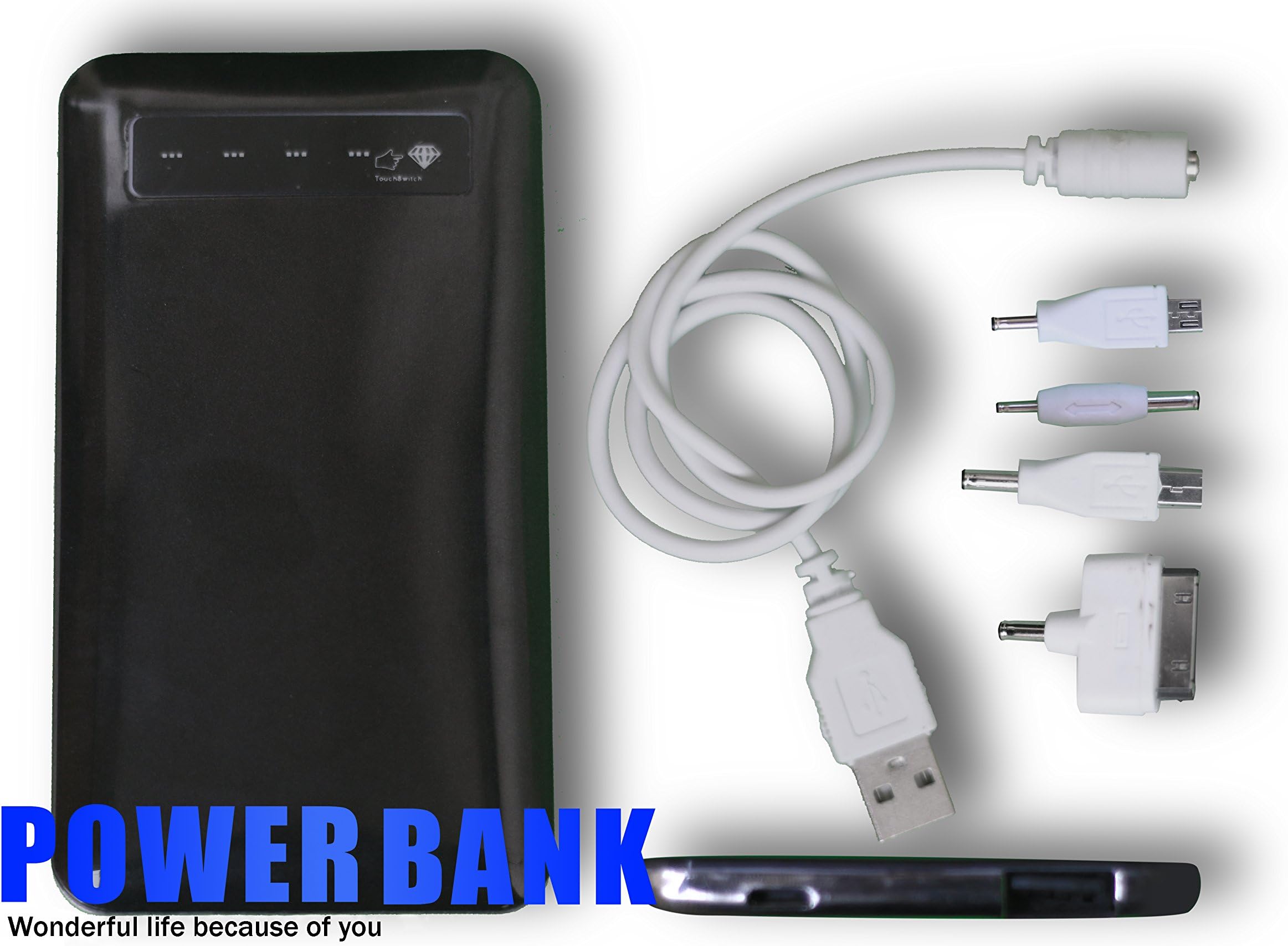 LR Power Bank 5000mAh Battery Powered Emergency Mobile Phone Portable Charger , External Back-Up For Iphone 4, Nokia, Mini USB and most mobiles, Ultra Slim, Smooth And Easily Fits Into Your Wallet Or Pocket. Multi Adapter .