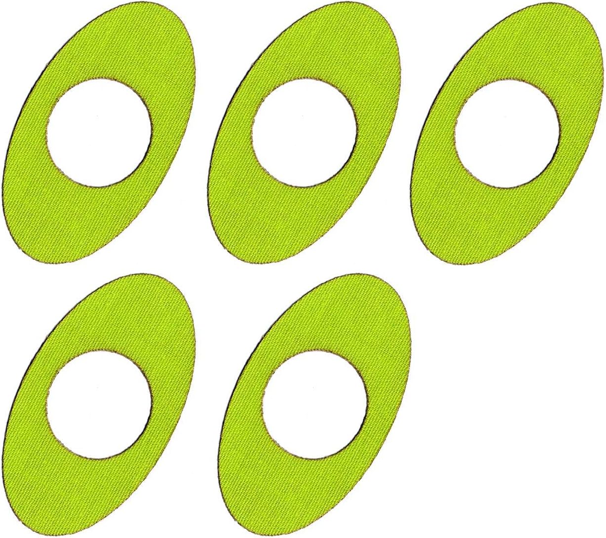 5 Oval Tapes Sticker for Freestyle Libre Sensor (lime)