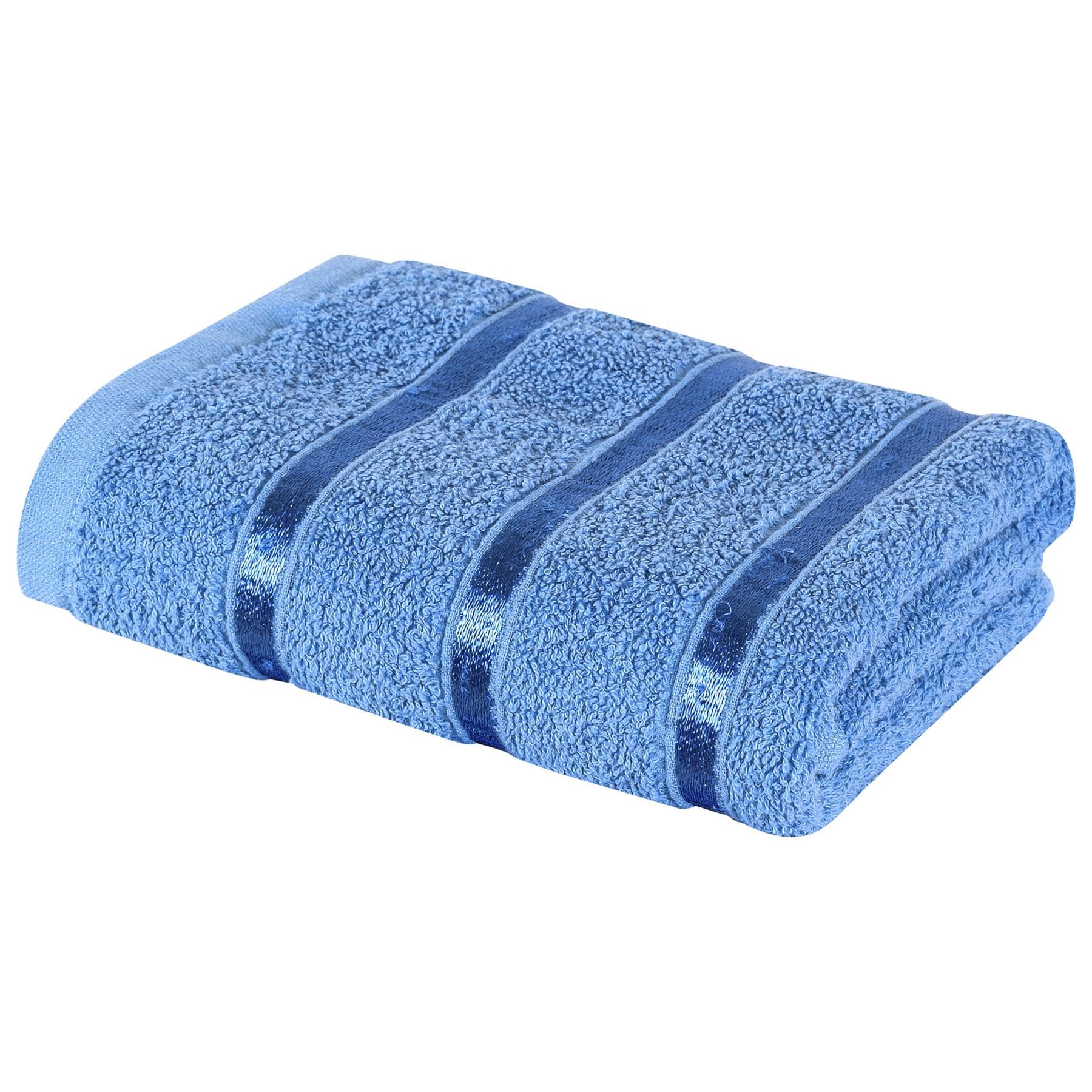 A2Z Luxurious 100% Cotton Blue Color Towel 500 GSM Soft Absorbent Hand Towel (51x81 cm)