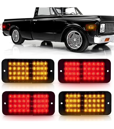 Amazon.com: Gempro LED Side Marker Lights for 1968-1972 Chevy C10