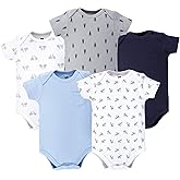 Hudson Baby Unisex Baby Cotton Bodysuits 5-pack