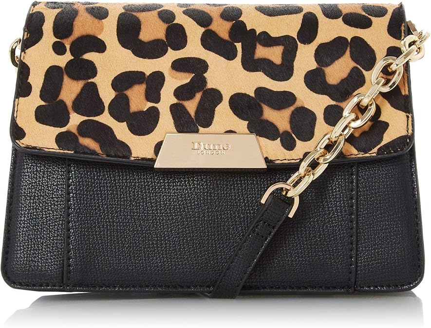 Dune Womens Eadaa Shoulder Bag Multicolour (LeopardPrint) Amazon.co