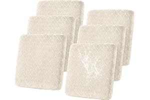 ele ELEOPTION 6Pcs/Set Outdoor Couch Cushion Covers Waterproof Lawn Garden Sectional Sofa Slipcover Washable Patio Cushion Co