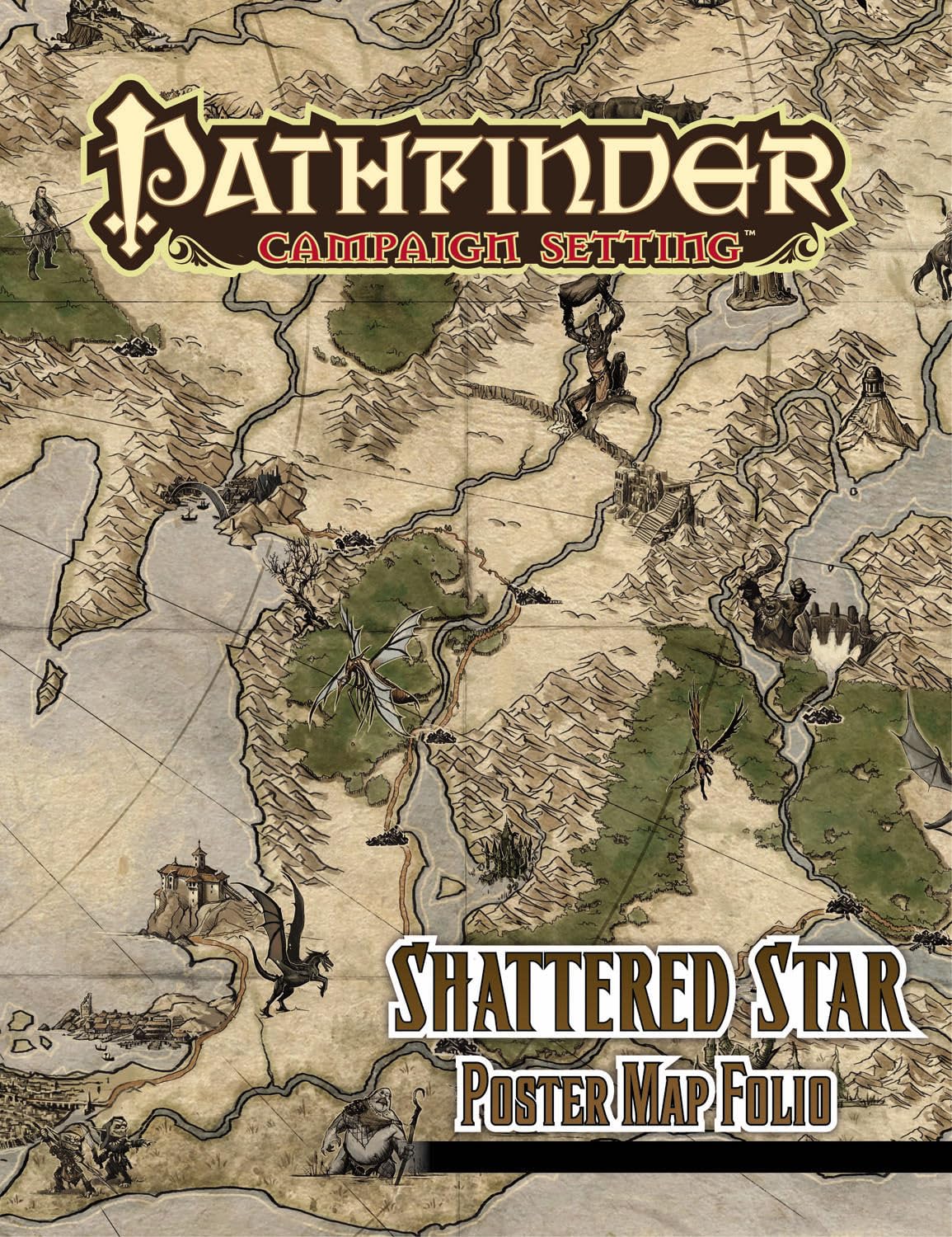 Pathfinder Campaign Setting Shattered Star Poster Map Folio
