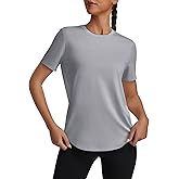 kakola Workout Tops for Women Loose Fit Short Sleeve Shirts Crew Neck Athletic Yoga Basic T Shirts