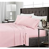 Marquess King Bamboo Microfiber Cooling Sheet Set, Deep Pocket Bed Sheets-Super Soft Breathable 4 Piece for Night Sweats, Smo