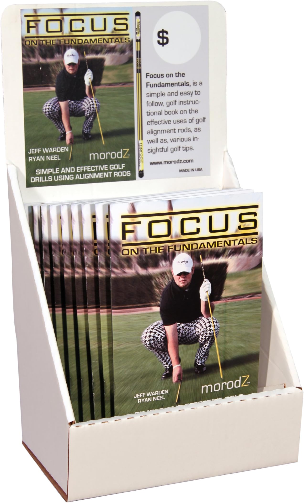 Morodz Alignment Aid & More Golf Alignment Sticks-Exercise Book Focus on the fundamentals