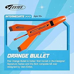Estes 7295 Orange Bullet Rocket-Building