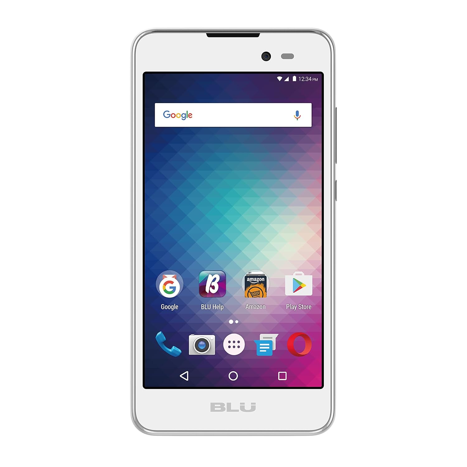 BLU Dash G D490L Cell Phone 5MP 4GB GSM Unlocked Dual SIM Android White