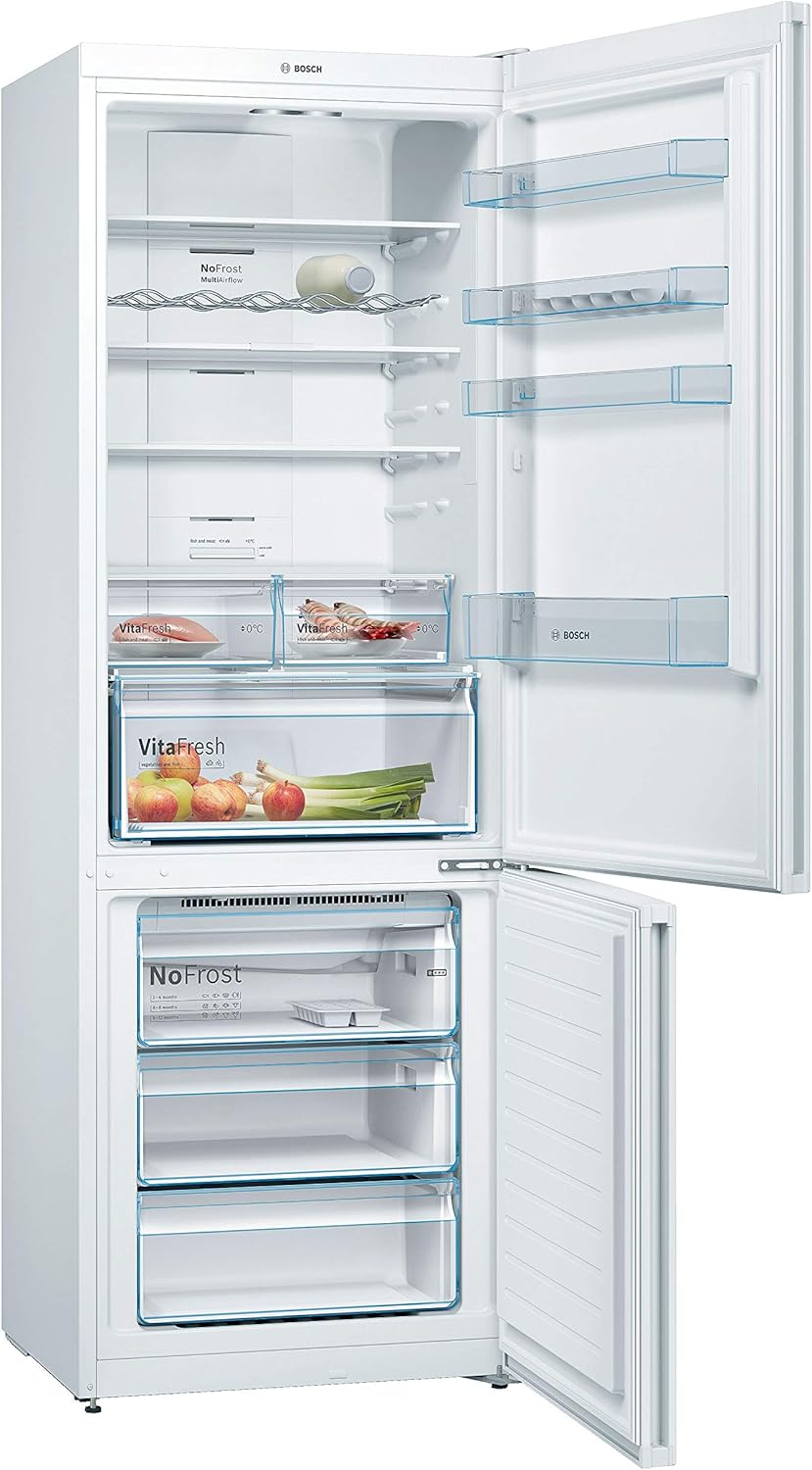 Bosch Serie 4 Kgn49xwea 70 30 Frost Free Fridge Freezer White A Rated Amazon Co Uk Large Appliances
