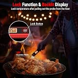 ThermoPro Digital Food Thermometer Probe IPX6 Waterproof Foldable Backlit view 4