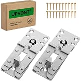 UPVONT Sectional Couch Connectors, Thickened Interlocking Alligator Couch Connectors to Make Sectional Stay (2 Pack+20 Screws)