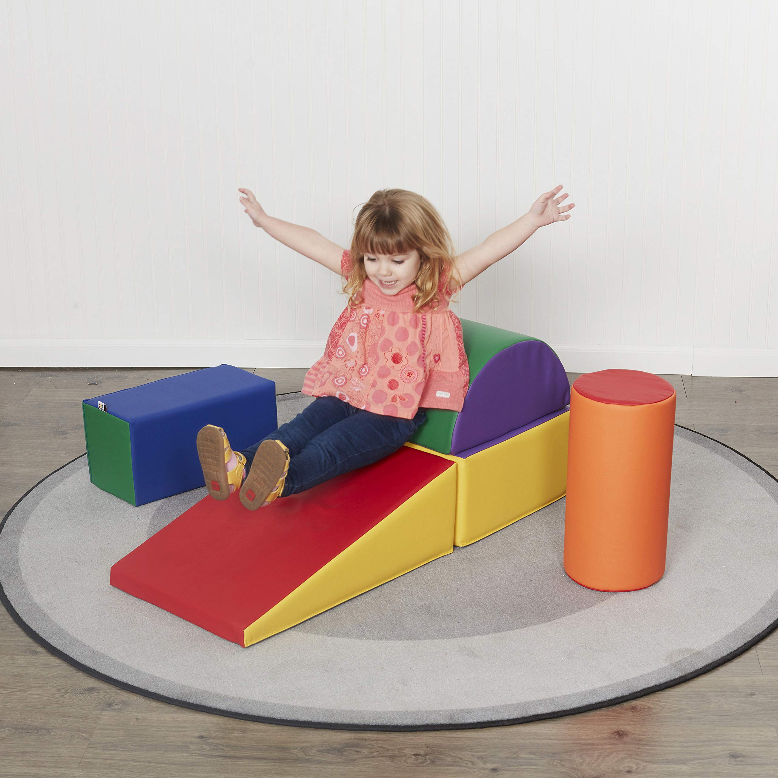 ECR4Kids SoftZone Climb and Crawl Activity Play Set, Lightweight Foam