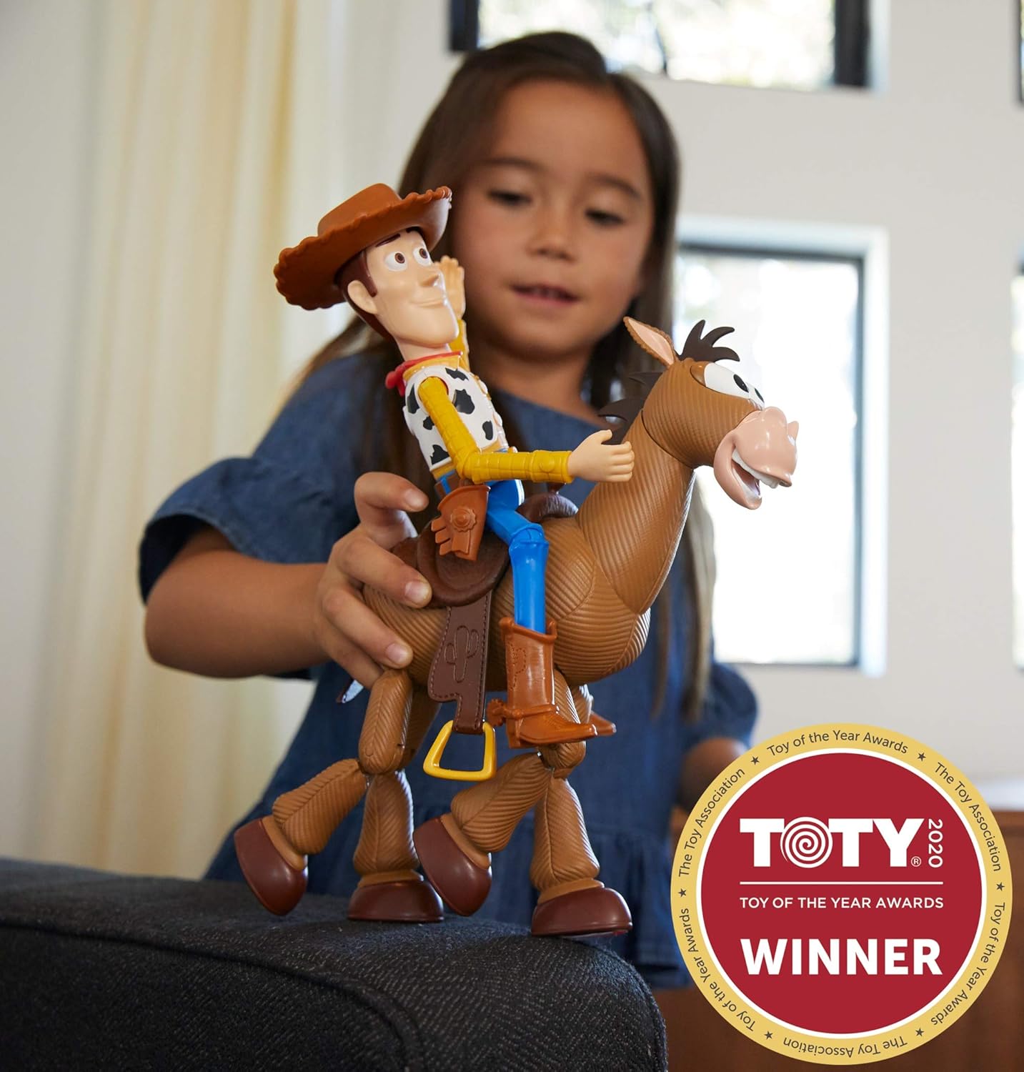 Disney Pixar Toy Story 4 Woody and Buzz Lightyear 2-Character Pack, Movie-inspired Relative-Scale for Storytelling Play [ Exclusive]: Toys & Games
