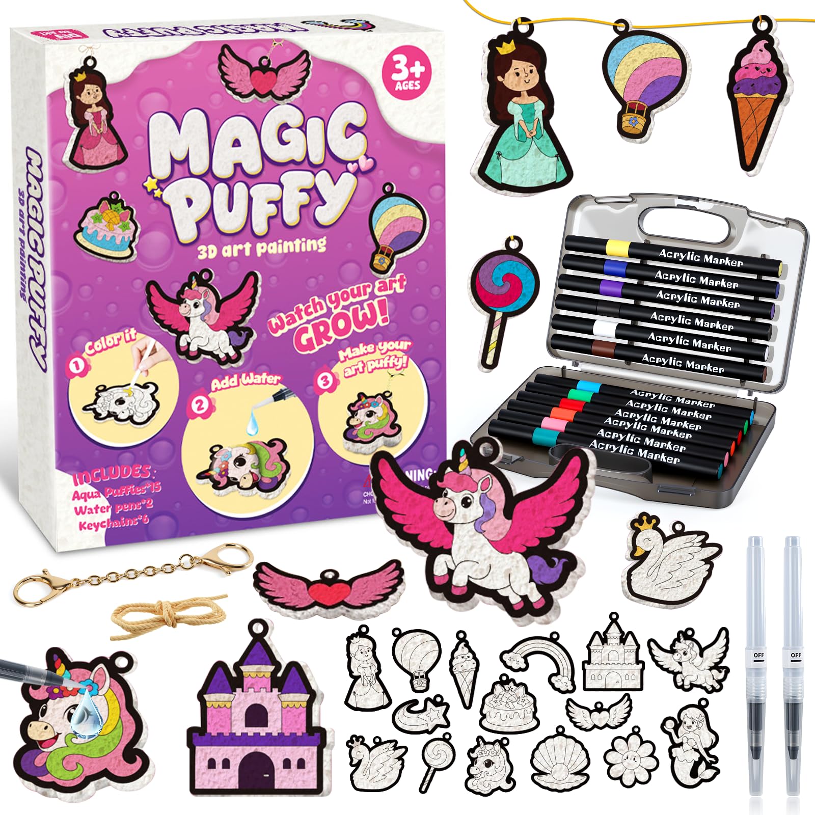 DICAO Gifts for 5 6 7 8 9 10 Year Old Girls, Toys for 5 6 7 8 9 10 Year Old Girls, Scratch Art and Crafts 5-7-10 Year Old Gifts for Kids Painting Birthday Presents