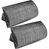 Zero Gravity Chair Set of 2 Replacement Pillow Headrest with Elastic Band, Universal Soft Removable Padded Cushion Head Pillow for Zero Gravity Lounge Chair, Folding Patio Lawn Recliner Chair, Grey