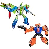 Transformers Age of The Primes 8 Inch Action Figure Leader Class 2-Pack - G2 Dinobot Swoop and G2 Dinobot Sludge