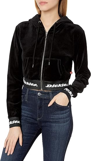 Amazon Dickies Girl レディース ベロア クロップドジップパーカー トレーナー パーカー 通販