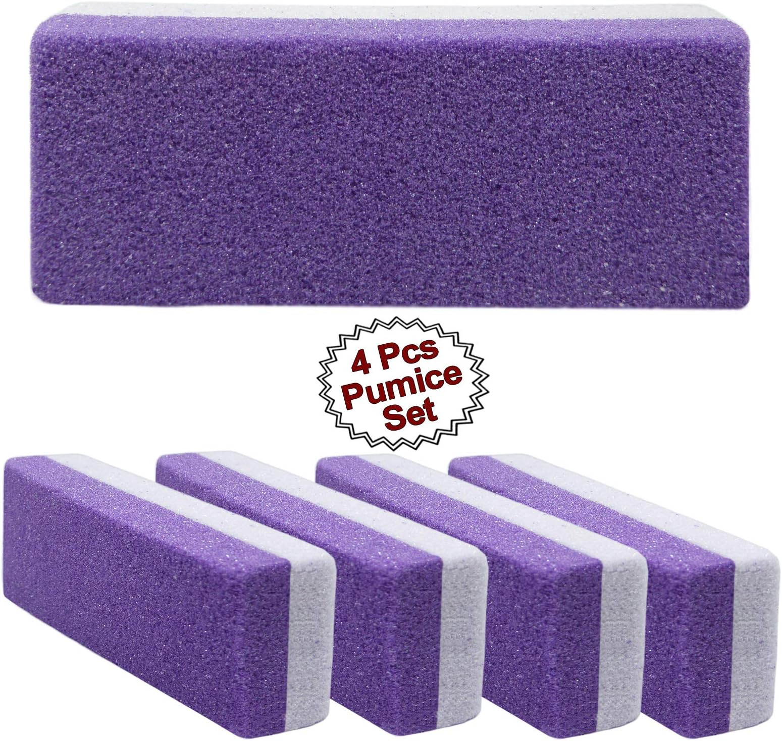 Wall2Wall Dual Sided Callus Buffing Pumice Bar Extra Coarse Pedicure Foot Pad Buffer (4)