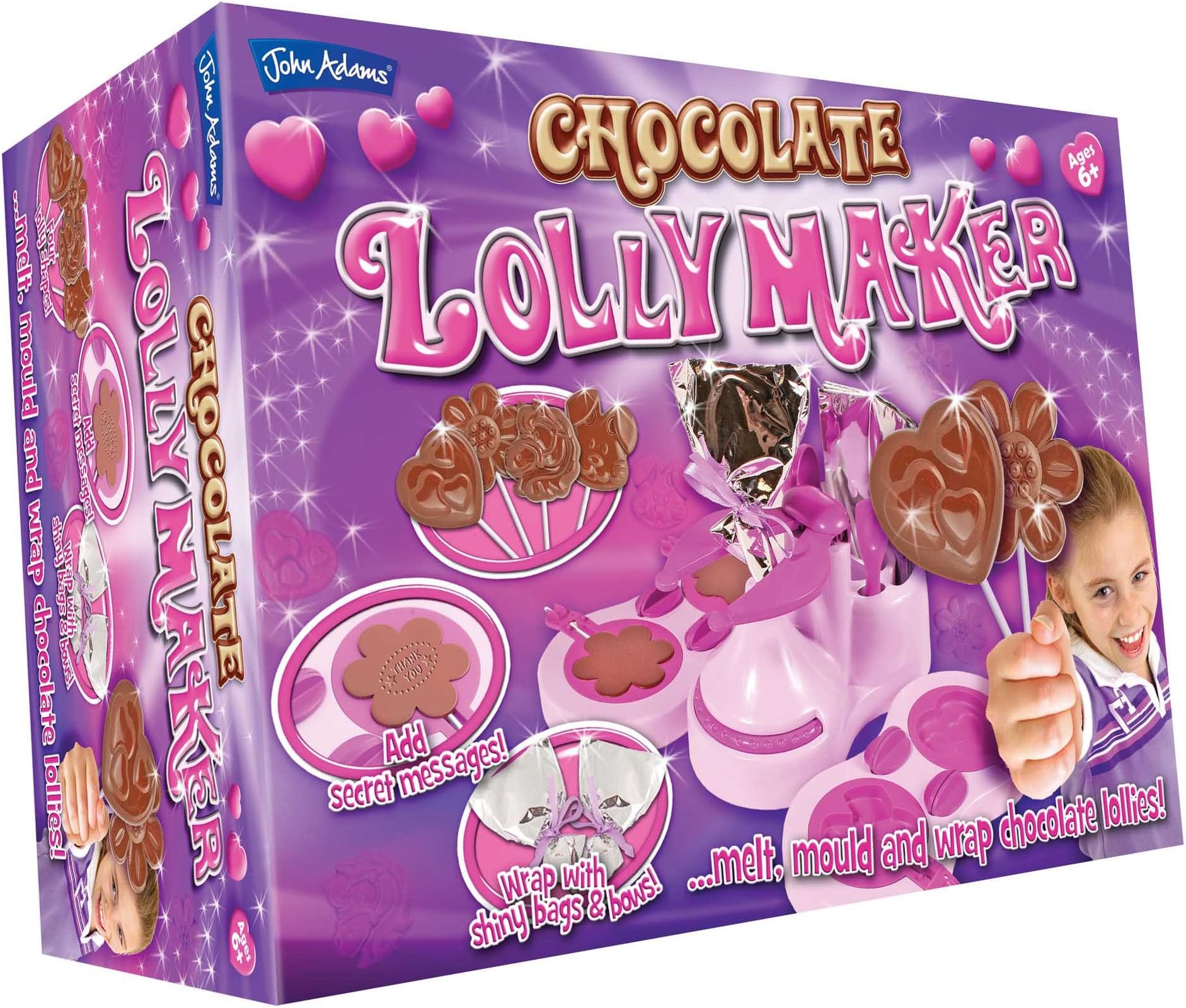 Childs / Kids Fun and Creative Activity Kit Toy - Chocolate Lolly Maker Melt Mould and Wrap Your Own Lollys