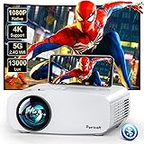 5G WiFi Bluetooth Projector, Pericat Native 1080P