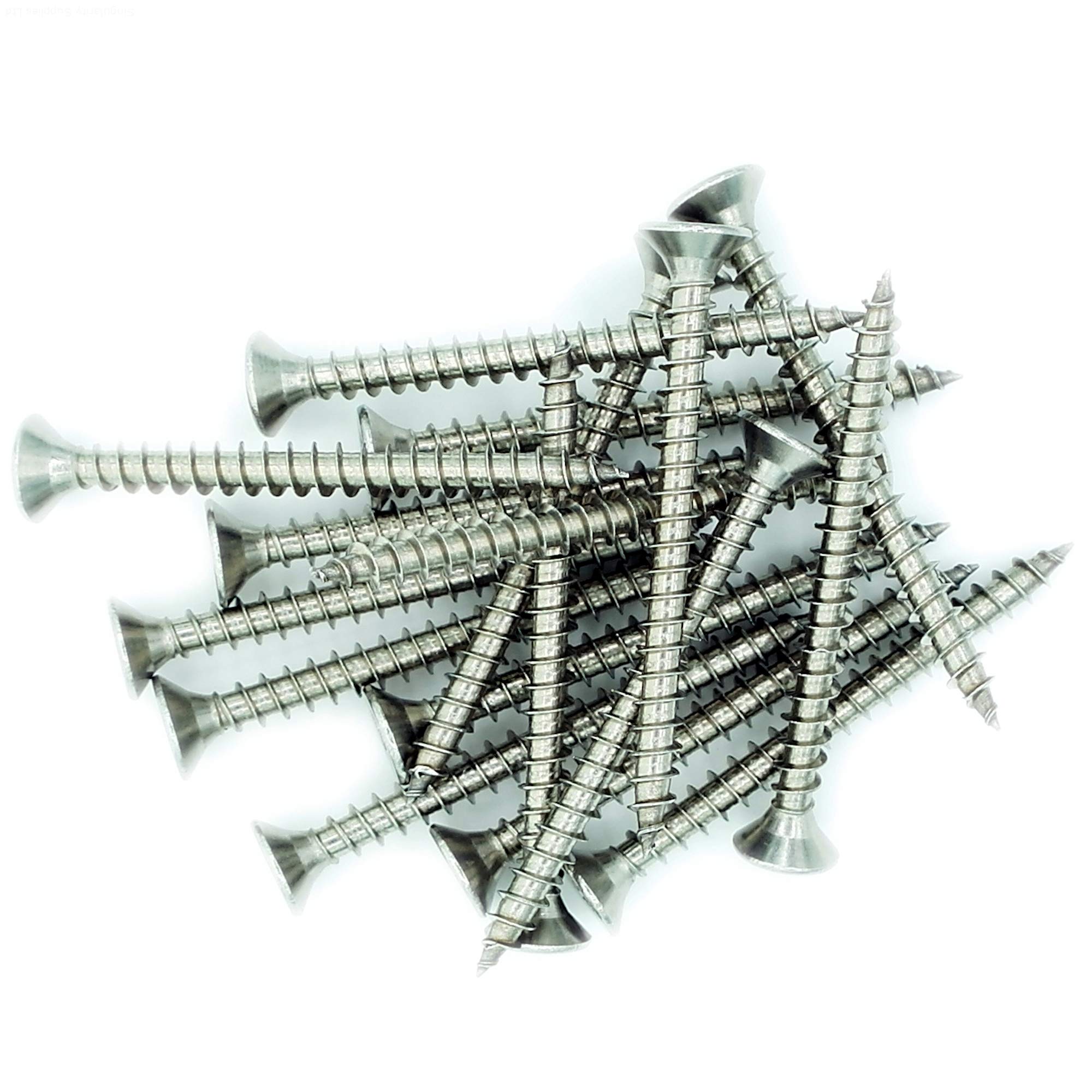 No.5 x 0.55 (3.5mm x 13mm) Pozi Countersunk Chipboard Screw - Stainless Steel (A2) (Pack of 20)