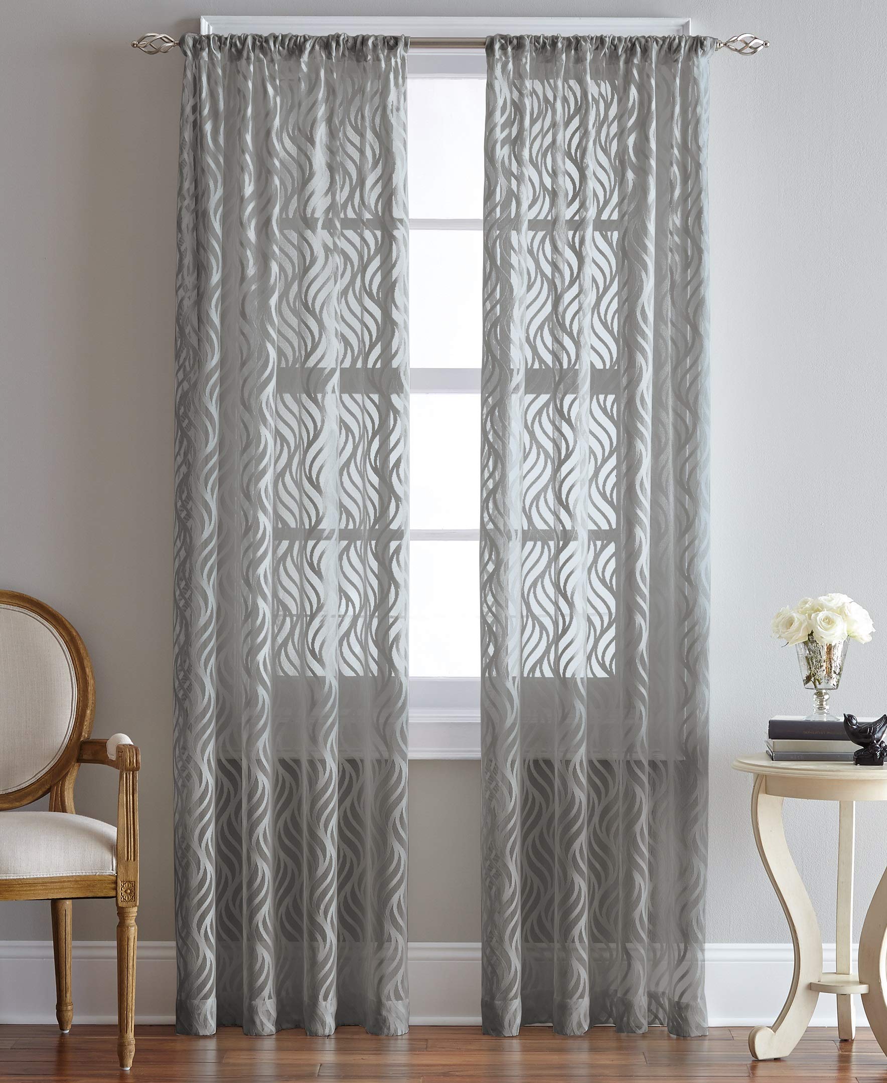 CHF Curtain Panel, Grey, 84"