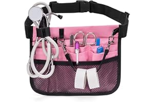 Damero Nurse Fanny Pouch, Waist Pack With Tape Holder, Organizer Belt for Stethoscopes, Bandage Scissors and Other Medical Su
