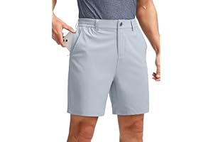 Soothfeel Men's Golf Shorts with 5 Pockets 7 Inch Stretch Lightweight Quick Dry Hiking Casual Work Dress Shorts for Men