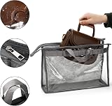 Peohud 12 Pack Dust Bags for Handbags 4 Sizes Clear Zippered Storage Organizer view 3
