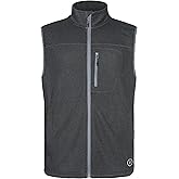 Little Donkey Andy Men's Warm Fleece Vest Windproof Sleeveless Full-Zip Jacket for Golf Hiking Running Travel