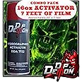 Hydrographic Film Activator Combo Kit Green Flaming Skulls Hydro Dipping 16oz Dip Demon