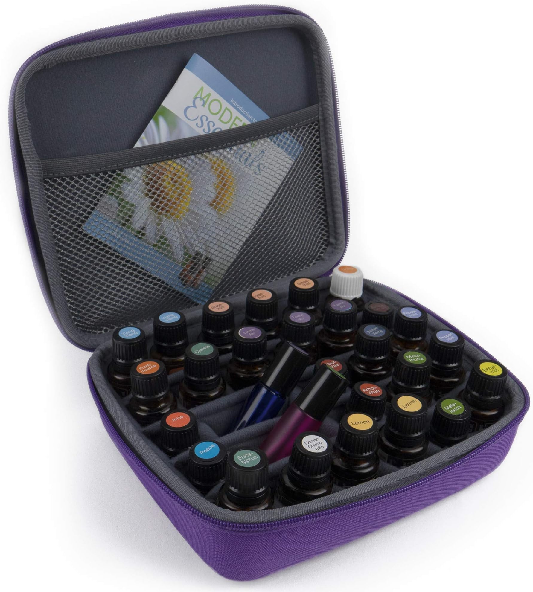 Essential Oils Storage - Essential Oil Case Holds 30 Bottles. For 10 15 ml and Roller Bottles. Carrying Travel Cases. Organizer Holder Accessories Oils