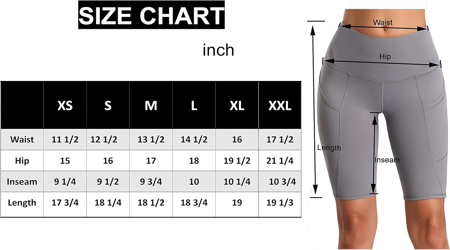 Oalka Women's Short Yoga Side Pockets High Waist Workout Running Shorts: Clothing