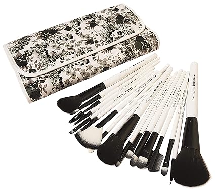 Dream Maker 18 Piece Makeup Brush Set (White+Black)