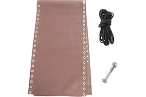 LUCCOV 17" 19" 21" Wide Zero Gravity Chair Replacement Fabric, Repair Cloth with 4 Gravity Chair Replacement Cord Screws Kit, Zero Gravity Chair Accessories for Sling Patio Lawn Lounge Chair, Brown