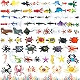 Chivao 72 Packs Ocean Sea Animal Toys Safari Animals Figures Toys Mini Realistic Plastic Bath Water Figures for Kids Party Supplies(Ocean Animals)