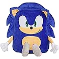 AI ACCESSORY INNOVATIONS Sonic The Hedgehog Backpack for Boys, Plush Padded Bookbag with Adjustable Shoulder Straps, Sonic Schoolbag with 3D Arms, Legs and Ears, Durable School Bag for Kids, Blue